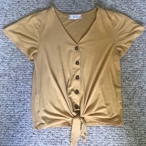 yellow tie top